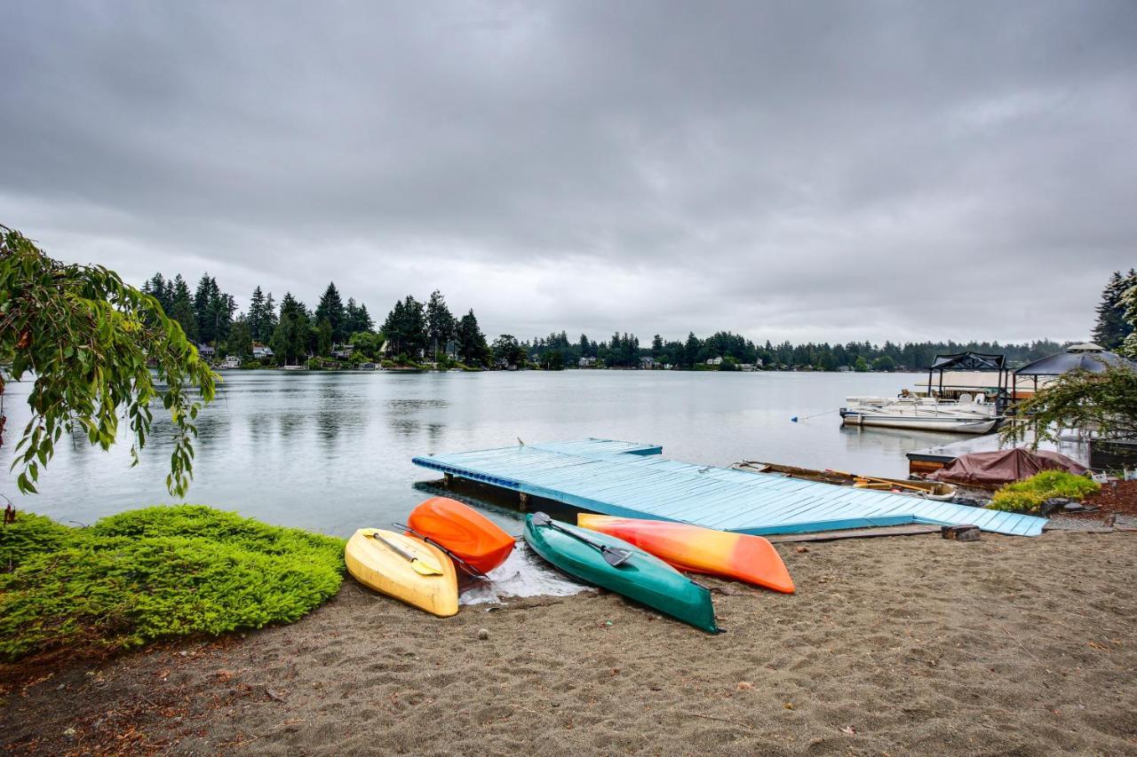 Tacoma Home On Steilacoom Lake With Dock! Exterior photo