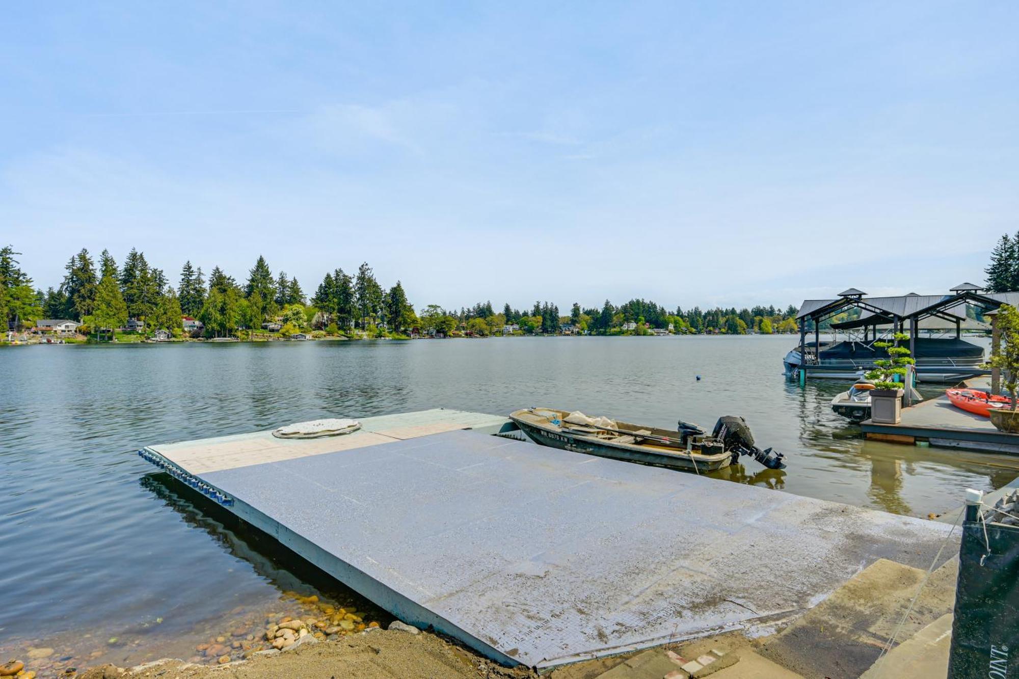 Tacoma Home On Steilacoom Lake With Dock! Exterior photo